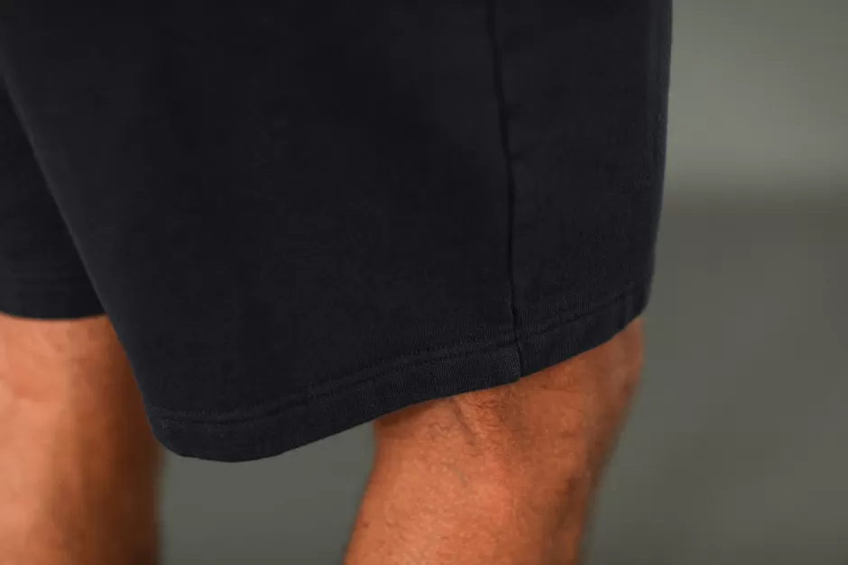 Discount Drapeau Noir Short Molleton Vintage Marine Navy